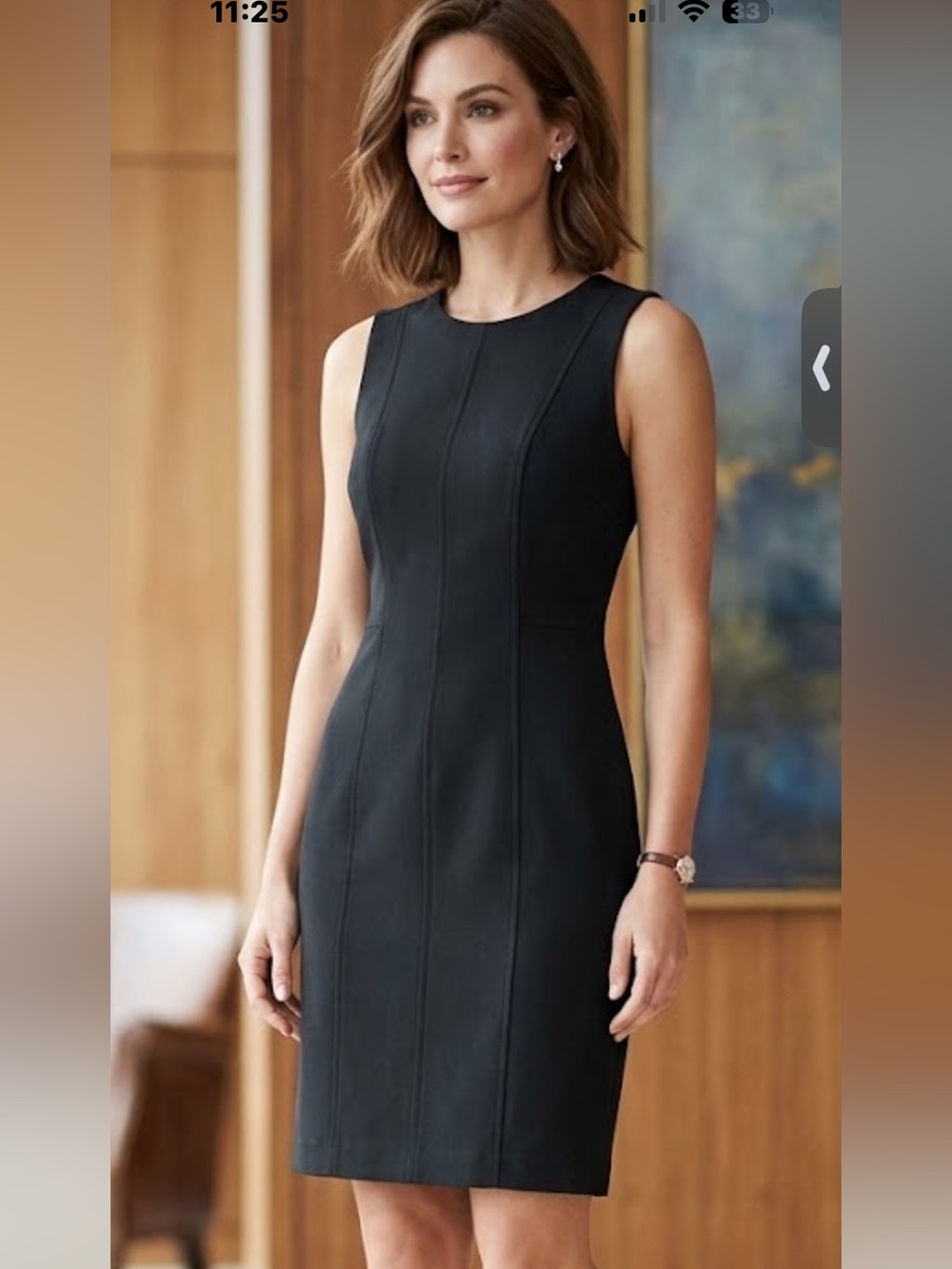 a new day Black Sleeveless Sheath Dress NWT